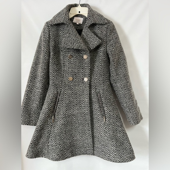 Laundry By Shelli Segal Jackets & Blazers - Laundry By Shelli Segal Black and White Pea Coat Size S